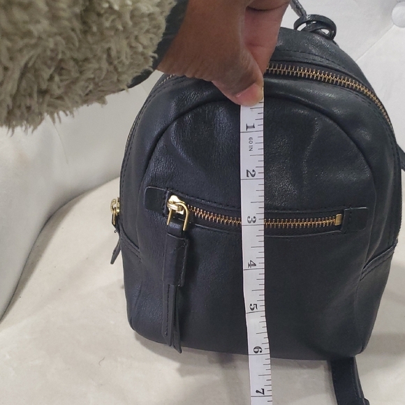 Fossil Midnight Black Backpack with Gold Accents - Picture 10 of 14